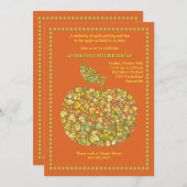 Appleの玄関ひさしの招待状 招待状 (正面/裏面)