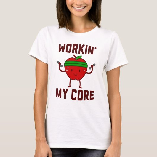 Appleの私の中心を働かせること Tシャツ (正面)