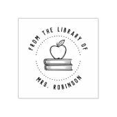 Appleの素朴先生から丸める ラバースタンプ (インプリント)