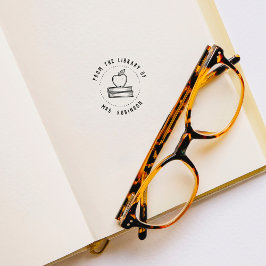 Appleの素朴先生から丸める ラバースタンプ