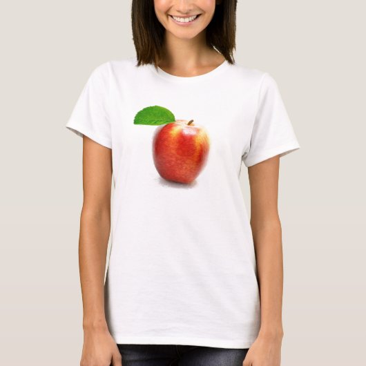 Appleの絵画- Tシャツ (正面)
