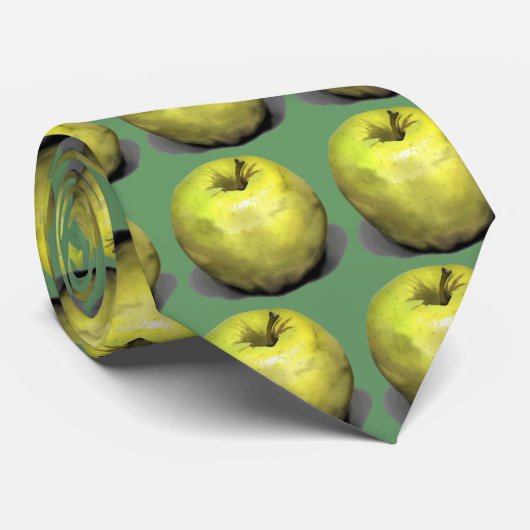 Appleの緑のタイ ネクタイ (ロール)