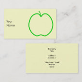 Appleの緑の輪郭 名刺 (正面/裏面)
