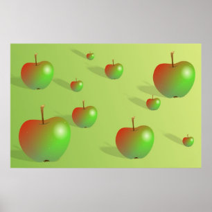 Appleの背景 ポスター