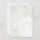 Appleの花および蜂のブライダルシャワー 招待状 (裏面)