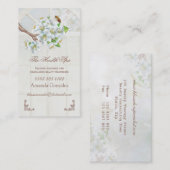 Appleの花および蜂の健康のスパ 名刺 (正面/裏面)