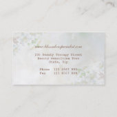 Appleの花および蜂の健康のスパ 名刺 (裏面)