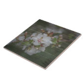 Appleの花および風化させた木 タイル (側面)