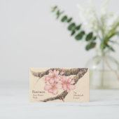 Appleの花の枝 名刺 (スタンド正面)