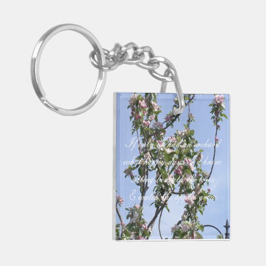 Appleの花の詩 キーホルダー (正面左)