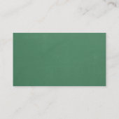 Appleの落書きの緑の黒板の代用教員 名刺 (裏面)
