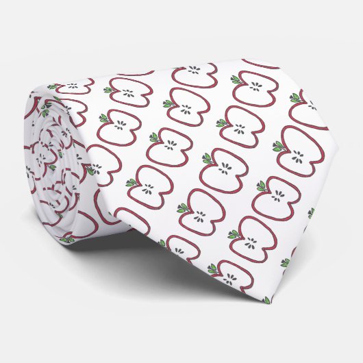 Appleの赤いタイ ネクタイ (ロール)