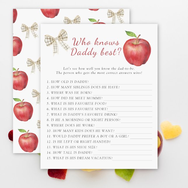 Appleの赤ちゃんシャワー誰がパパのゲームを知っ最高のている (クリエイターアップロード済み)