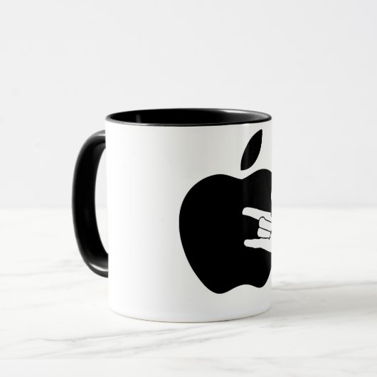 Appleの金属のマグ マグカップ (正面左)