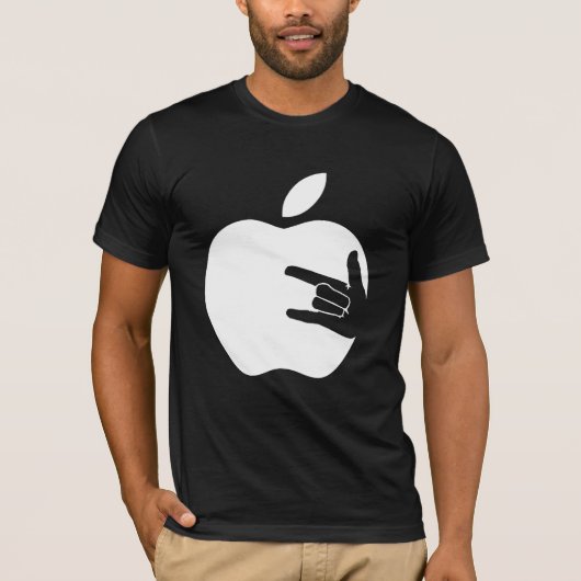 Appleの金属のワイシャツ Tシャツ (正面)