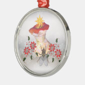 Appleの飾られた中心 メタルオーナメント (左)