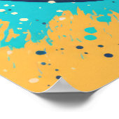 Appleの鮮やかスプラッシュ ポスター (角)