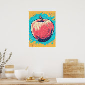 Appleの鮮やかスプラッシュ ポスター (キッチン)