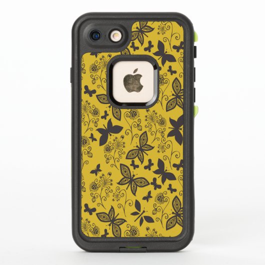 AppleのiPhone 7のための蝶FRĒ® LifeProof iPhoneケース (裏面)