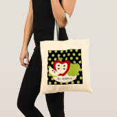 Appleはパーソナライズな先生に点を打ちます トートバッグ (正面(商品))