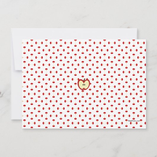 Appleは個人的な文房具の芯を取ります ノートカード (裏面)