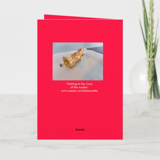 Appleは先生の挨拶状を保ちますAway カード (裏面)