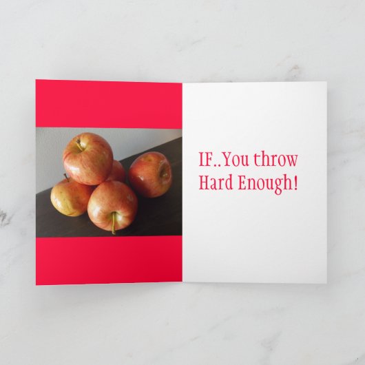 Appleは先生の挨拶状を保ちますAway カード (内部)