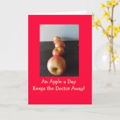 Appleは先生の挨拶状を保ちますAway カード (黄色い花)