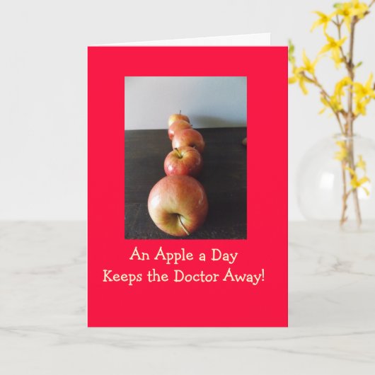 Appleは先生の挨拶状を保ちますAway カード (黄色い花)