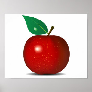 Appleぱりっとした赤いポスター ポスター