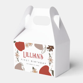 Appleをテーマにした誕生日またはベビーシャワー フェイバーボックス