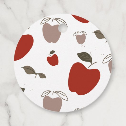 Appleをテーマにした誕生日 フェイバータグ (裏面)