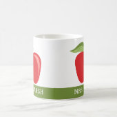 Appleカスタムとの先生モダン名 コーヒーマグカップ (中央)