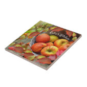 Appleカラフル Basketと紅葉。カスタマイズ タイル (側面)