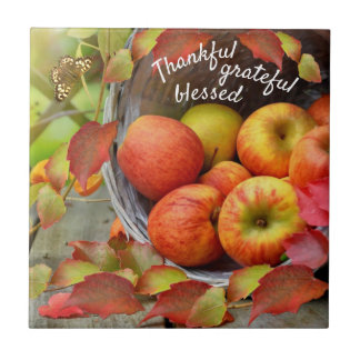 Appleカラフル Basketと紅葉。 タイル