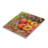 Appleカラフル Basketと紅葉。 タイル (側面)