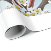 Appleギフト用包装紙の基本的な鳥は活気付きます ラッピングペーパー (ロールコーナー)