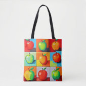 Appleグカラフルリッド トートバッグ (正面)