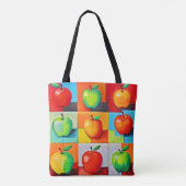 Appleグカラフルリッド トートバッグ (裏面)