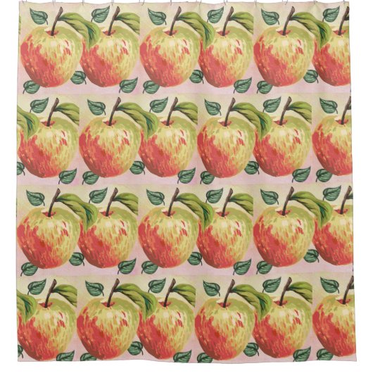 Appleシャワ絵を描ーカーテン シャワーカーテン (正面)