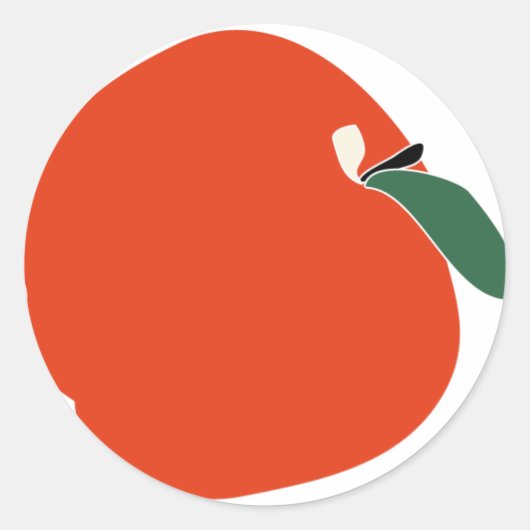 Appleステッカー ラウンドシール (正面)