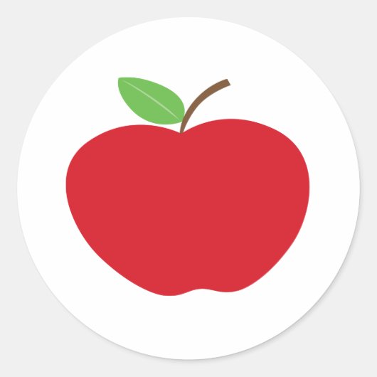 Appleステッカー ラウンドシール (正面)