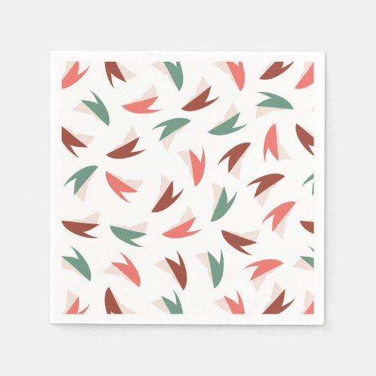 Appleスライス鮮やかフルーツパターンII スタンダードカクテルナプキン (正面)