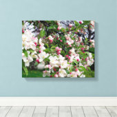 Appleツリー開花。 キャンバスプリント (インサイチュ (ウッドフロア))