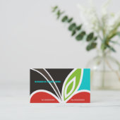 Appleハート先生の名刺ターコイズ 名刺 (スタンド正面)