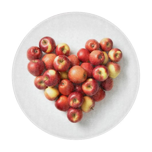 Appleハート カッティングボード (正面)