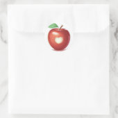 Appleハート ラウンドシール (バッグ)