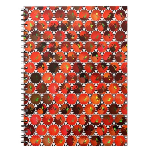 Appleパターンのアートワーク ノートブック (正面)