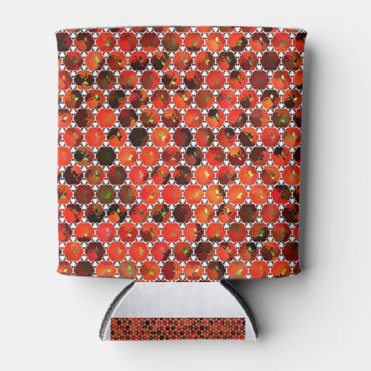 Appleパターンのアートワーク 缶クーラー (正面)