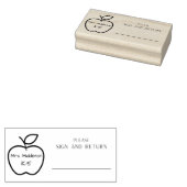 Appleパーソナライズされたのサインとリターン ラバースタンプ (押印)
